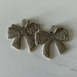 Beaded Bow Earrings